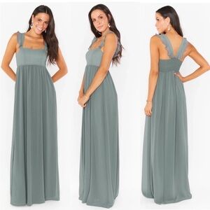 Show Me Your MuMu June Maxi Dress deep sage size M